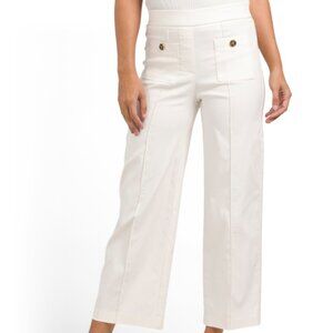 Counterparts Ivory Wide Leg Pull Up Pants Size Large